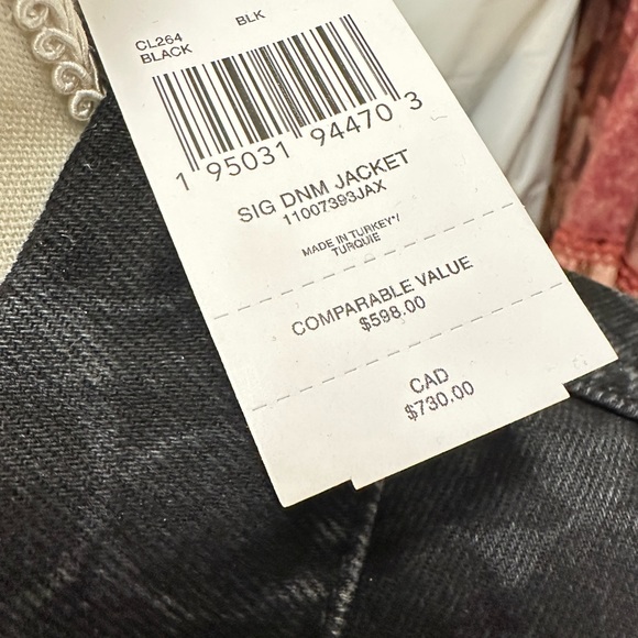 Women’s Coach NWT Signature C Denim Jacket in black XL relaxed fit - Picture 7 of 16